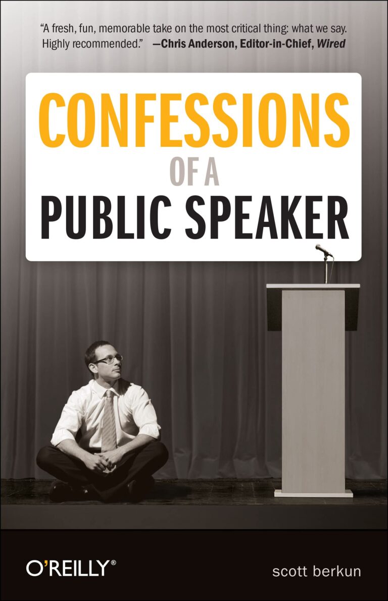7 Ideias extraídas do livro “Confessions of a Public Speaker”
